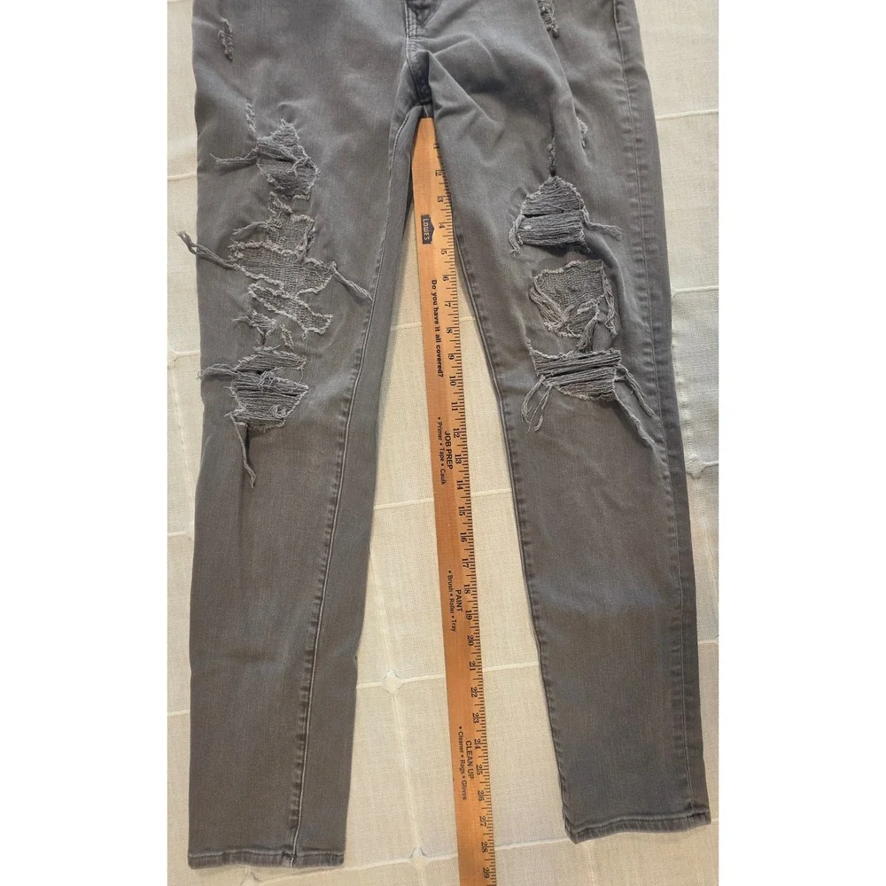 American Eagle Ne(x)t Level Flex Slim Distressed Gray Jeans Mens 30x32